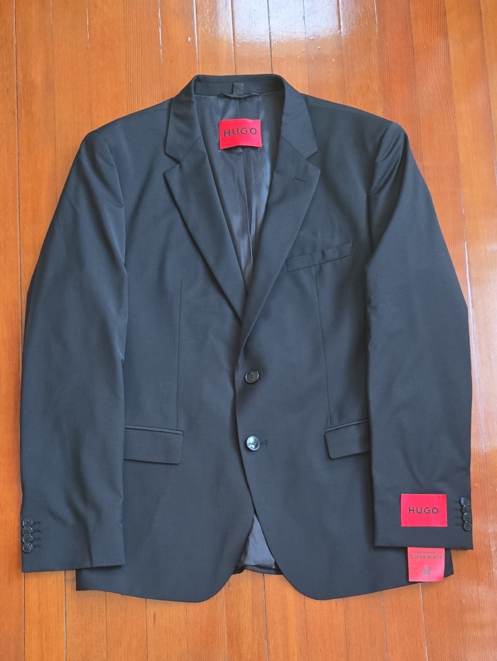 Hugo Black Men's Two-Button Blazer